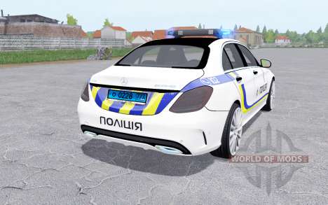 Mercedes-Benz C 250 Polícia para Farming Simulator 2017