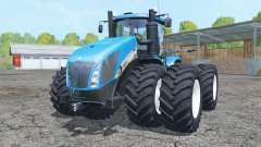 New Holland T9.700 double wheels para Farming Simulator 2015