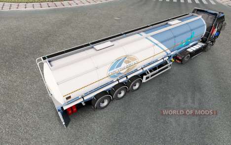 Semi-reboque-tanque para Euro Truck Simulator 2