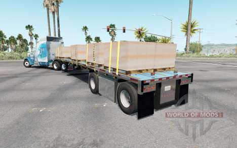 Semi-reboque-plataforma de Wilson para American Truck Simulator