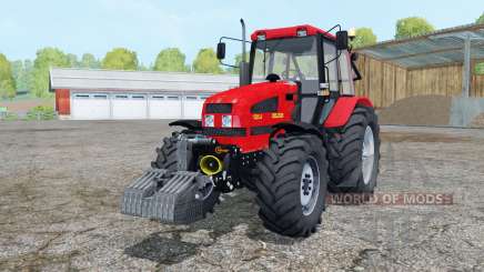 Bielorrússia 1221.4 de cor vermelho brilhante para Farming Simulator 2015