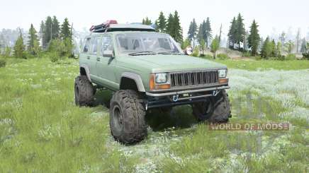 Jeep Cherokee (XJ) 1996 lifted para MudRunner