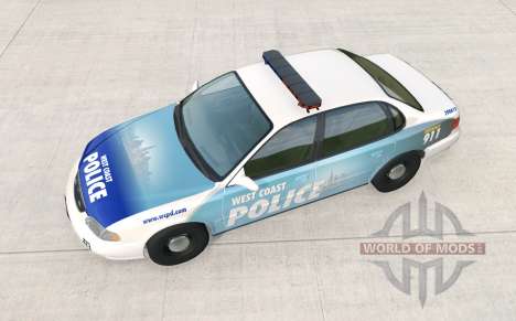Ibishu Pessima 1996 West Coast Police para BeamNG Drive