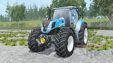 New Holland T7.240 spanish sky blue para Farming Simulator 2015