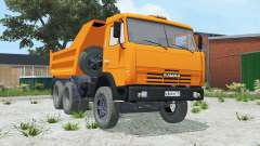 KamAZ-55111 cor laranja brilhante para Farming Simulator 2015