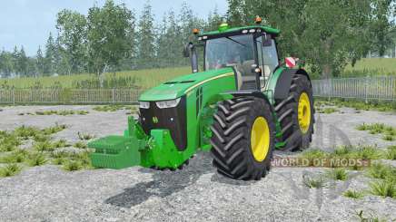 John Deere 8370R with weights para Farming Simulator 2015