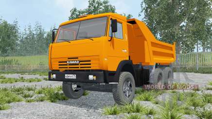 KamAZ-55111 cor laranja para Farming Simulator 2015