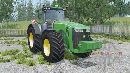 John Deere 8370R sea green para Farming Simulator 2015