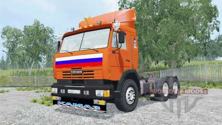 KamAZ-54115 cor laranja brilhante para Farming Simulator 2015