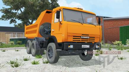 KamAZ-55111 cor laranja brilhante para Farming Simulator 2015