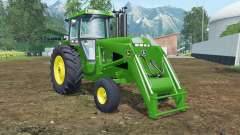 John Deere 4455 front loader islamic green para Farming Simulator 2015
