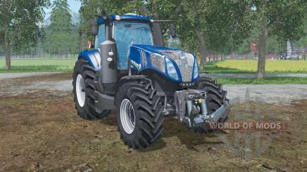 New Holland T8.320  lowering tire pressure para Farming Simulator 2015