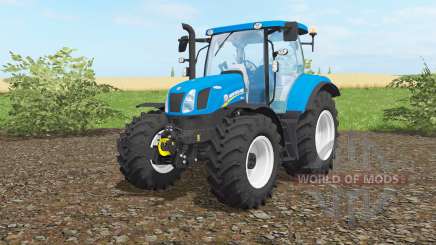 New Holland T6.160 vivid cerulean para Farming Simulator 2017