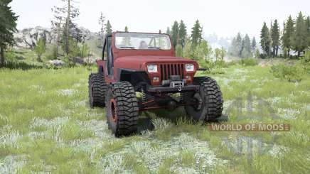 Jeep Wrangler (YJ) pale carmine para MudRunner