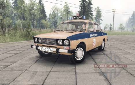 VAZ-2106 Polícia URSS para Spin Tires