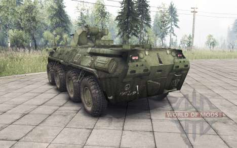 O BTR-82A para Spin Tires