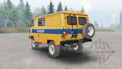 UAZ-3962 URSS Polícia para Spin Tires