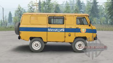 UAZ-3962 URSS Polícia para Spin Tires
