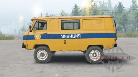 UAZ-3962 URSS Polícia para Spin Tires