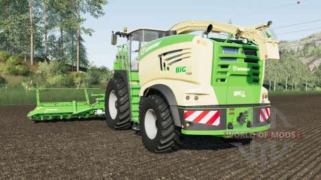 Krone BiG X 1180 can attach dollys para Farming Simulator 2017