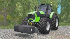 Deutz-Fahr 9340 TTV Agrotron com weighƫ para Farming Simulator 2015