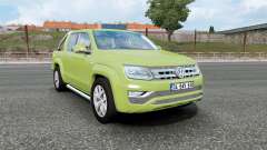 Volkswagen Amarok Double Cab 2016 olive green para Euro Truck Simulator 2