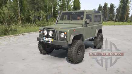 Land Rover Defender 90 Station Wagon Army para MudRunner