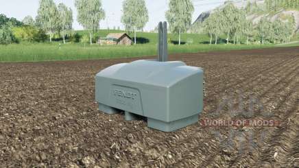Fendt weight 10000 kg. para Farming Simulator 2017