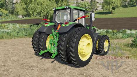 John Deere 6M-series 8 wheels configurations para Farming Simulator 2017