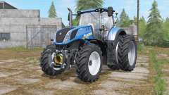 New Holland T7-series added narrow twin wheels para Farming Simulator 2017