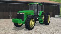 John Deere 8400 dual rear wheels para Farming Simulator 2015