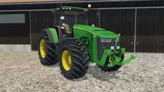 John Deere 8370R animated steering para Farming Simulator 2015