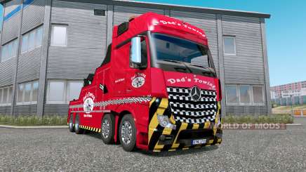 Mercedes-Benz Actros (MP4) Tow Truck v1.7 para Euro Truck Simulator 2