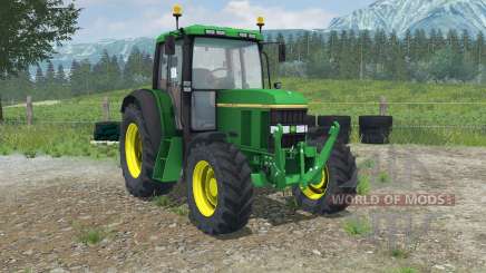 John Deere 6100 with weight para Farming Simulator 2013