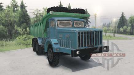 MAZ-530 verde-azul para Spin Tires