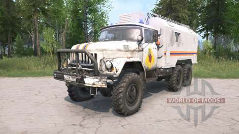 ZIL-131 EMERCOM da Rússia para Spintires MudRunner