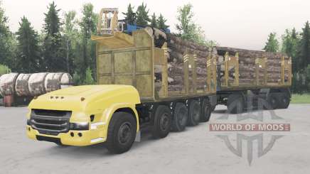 Não-tripulados caminhão Scania 10x10 para Spin Tires