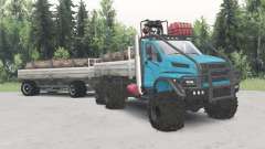 Ural-4320-6951-74 cor azul para Spin Tires