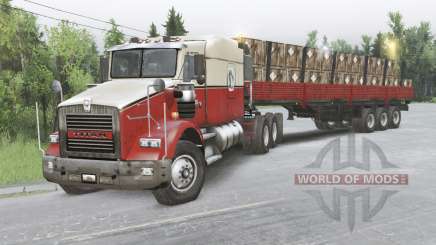 Kenworth T800 8x8 Chassis Cab para Spin Tires