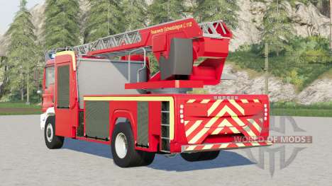 MAN TGM Fireman Ladder Truck para Farming Simulator 2017