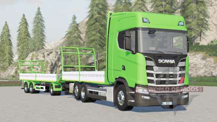 Scania S-series Highline〡platforma para bale v1.3.0.3 para Farming Simulator 2017