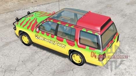 Gavril Roamer Tour Car Jurassic Park v5.0 para BeamNG Drive