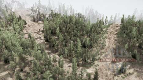 Em estradas montanhosas v1.1 para Spintires MudRunner