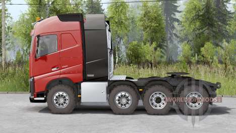 Volvo FH16 750 8x8 tractor Globetrotter cab para Spin Tires