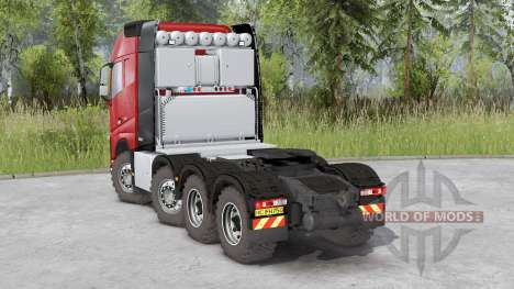 Volvo FH16 750 8x8 tractor Globetrotter cab para Spin Tires