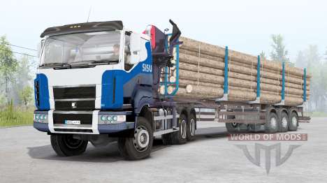 Sisu C600 Timber Truck v1.2 para Spin Tires