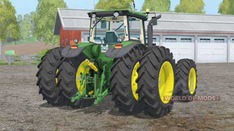 John Deere 8530〡pesos para as rodas traseiras para Farming Simulator 2015