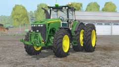 John Deere 8530〡pesos para as rodas traseiras para Farming Simulator 2015