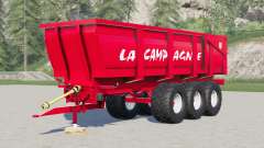 La Campagne three-axle dump trailer para Farming Simulator 2017