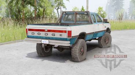 Dodge Power Ram 250 Club Cab 1990 para Spin Tires